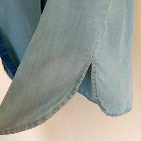 Chelsea & Violet Chambray Midi Shift Dress SZ XS - Picture 6 of 10